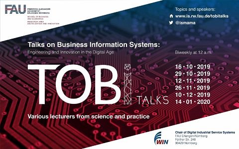 Zum Artikel "Talks on Business Information Systems (TOBI Talks) is around the corner!"