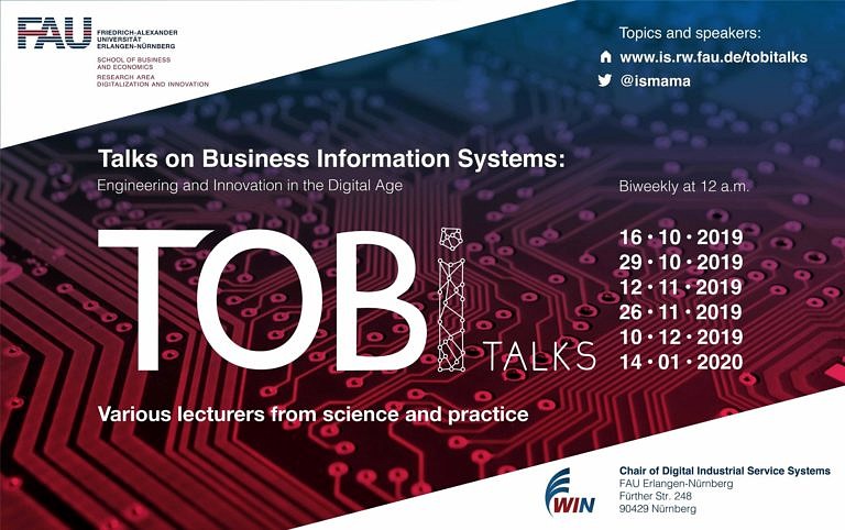 Talks on Business Information Systems (TOBI Talks) is around the corner!
